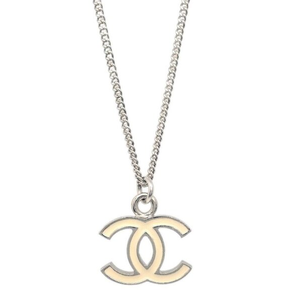 Chanel CC Chain Necklace Pendant Silver 07V 153610 - Picture 1 of 4